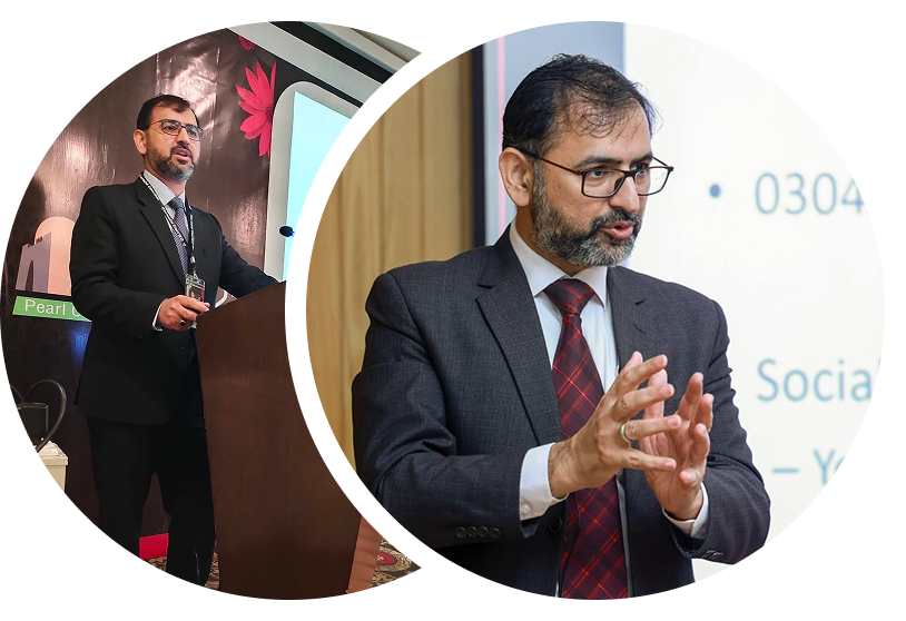 Dr. Ghulam Murtaza speaking at a bariatric surgery conference