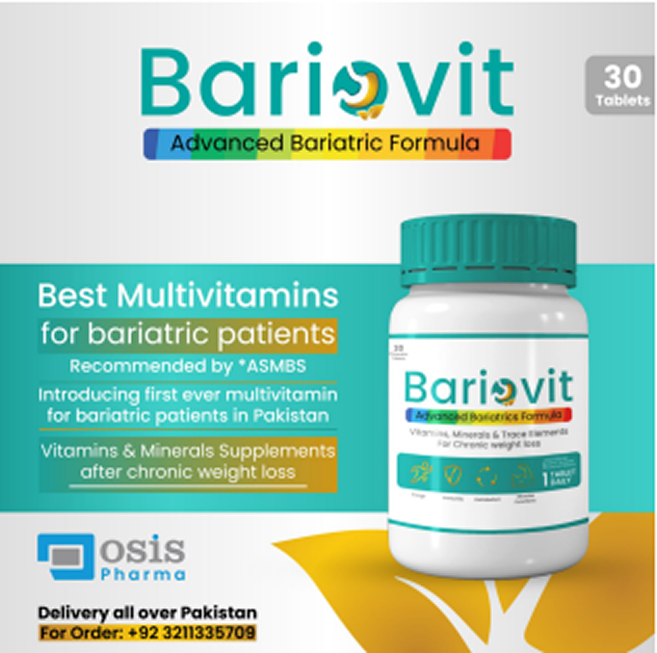 Bariovit advanced bariatric multivitamin supplement for patients after weight loss surgery