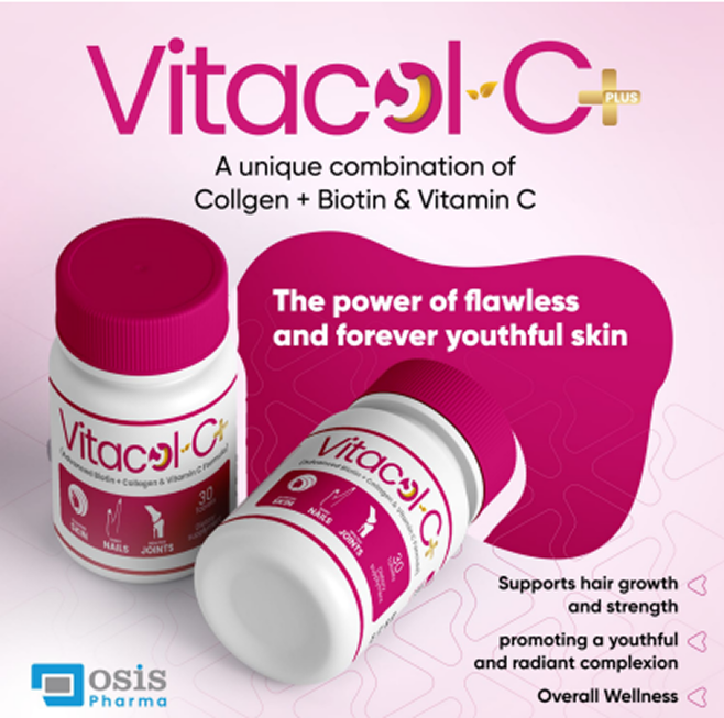 Vitacol-C Plus collagen, biotin and vitamin C supplement for post-bariatric surgery nutrition